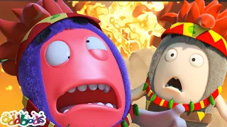 2 Hot 2 Handle | Oddbods - Food Adventures | Cartoons for Kids