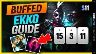 Buffed Ekko Jungle Guide - Challenger Shows You How To Carry Low Elo w/ Ekko In Season 11