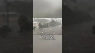 Hurricane Idalia slams Florida with heavy winds, storm surge #shorts