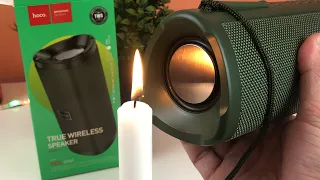 Hoco Wireless Mini TWS Speaker Base Test - Candles