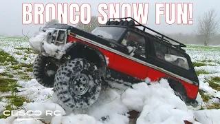 TRX-4 SNOW: Crazy Lockdown BASHING FUN with the TRAXXAS FORD BRONCO