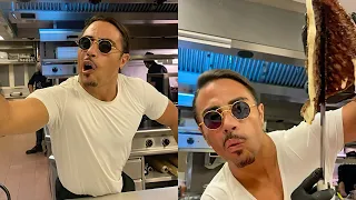 Salt Bae Cutting The Best Meat in Dubai 2020 compilation!