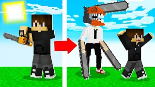 МОЯ БЕНЗОПИЛА ПРЕВРАТИЛАСЬ В ЧЕЛОВЕКА БЕНЗОПИЛУ В МАЙНКРАФТ! ЕНОТИК CHAINSAW MAN MINECRAFT