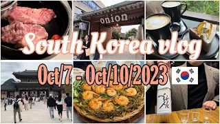 【South Korea vlog】韓国/ソウル観光/カフェ/バー/明洞/新沙洞/漢南洞/益善洞/景福宮