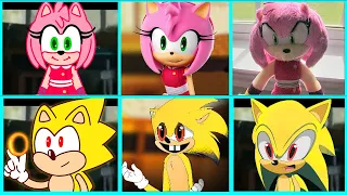 Sonic The Hedgehog Movie AMY SONIC BOOM vs SUPER SONIC Uh Meow All Designs Compilation Compilation 3