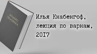 Илья Кнабенгоф, лекция по варнам, 2017