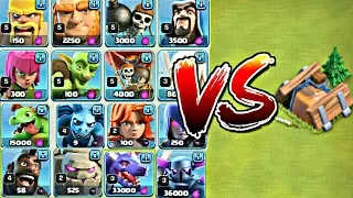 all troops vs shrink trap clash of clans