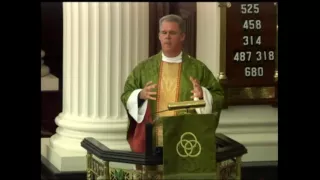 The Rev. Randy Hollerith preaches at the 10 a.m. service June 26 at St. James's in Richmond, VA