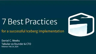 Apache Iceberg best practices  -  catalogs