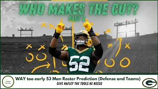Who makes the cut  Projecting the 2024 Packers 53 Man Roster  Defense