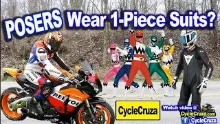 POSERS Wear 1-Peice Motorcycle Suit for Street? | MotoVlog