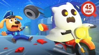 The Ghost Motorbike | Traffic Safety Tips | Kids Cartoon | Detective Cartoon | Sheriff Labrador