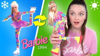 РАССЫПАЕТСЯ ОТ СТАРОСТИ😱 Barbie Hot Skatin 1994 на роликах и на коньках: обзор и распаковка