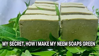 My Secret == How l Make My Neem Soaps Green!