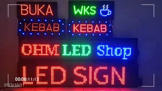 led sign & running text.info dan pemesanan di 085875159518.