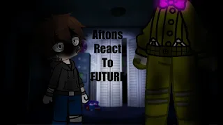 Past Afton family react to c.c +song /part 2 of aftons react to future|gacha fnaf|