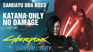 CYBERPUNK 2077 2.0 - ODA BOSS FIGHT with KATANA - NO DAMAGE!