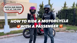 💥HOW TO RIDE A MOTORCYCLE WITH A PASSENGER! 💥