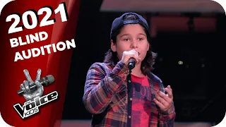 Wincent Weiss - Feuerwerk (Fabio) | The Voice Kids 2021 | Blind Auditions