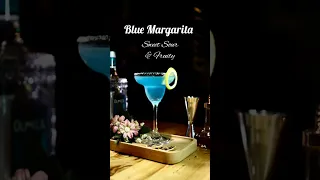 Blue Margarita Cocktail in Making I Recipe #shorts #cocktails #party