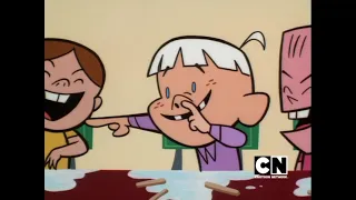 Powerpuff Girls: Buttercup throws glue at Elmer (Paste Makes Waste)