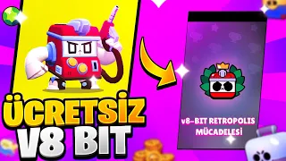 ÜCRETSİZ V8 BİT RETROPOLİS MÜCADELESİ 10 GALİBİYET REHBER - Brawl Stars