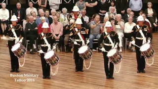 Buxton Military Tattoo 2016 - HM Royal Marines Band - Drum Display