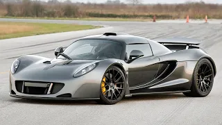 Hennessey Venom GT на стенде показывает чумовую мощность 1244 л.с.