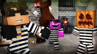 Sky Does Minecraft Minecraft Mini-Game: COPS N ROBBERS! (MAX HAS A HORSE!) /w Facecam