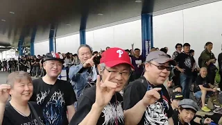 1.30pm  Babymetal fans Port Messe Nagoya LEGEND M Merch  Queue