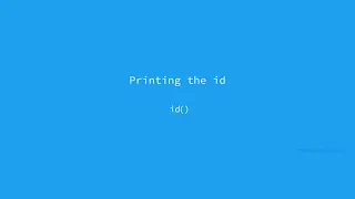 Id Function in Python | Learn Python in Tamil | Mothertong Tamil