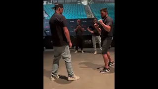 Nate and Nick Diaz working on strategy #UFC279