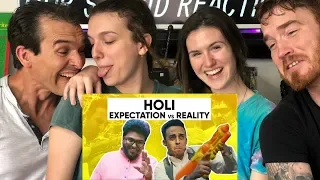 HOLI: EXPECTATIONS vs REALITY | Jordindian | REACTION!!!