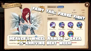 BIG NEWS! Heaven's Wheel Armor - Erza Arrives Next Week!!!! Fairy Tail: Fierce Fight