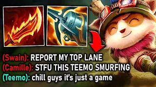 I PLAYED MINI-GUN TEEMO AND TRIGGER A MENTAL BREAKDOWN! (THEY WERE SO MAD)