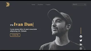 Personal Portfolio website using HTML, CSS and JS | from scratch | How to Create Personal Website