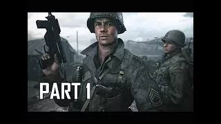 CALL OF DUTY WW2 Walkthrough Part 1 - FIRST HOUR!!!! (Campaign Story Let's Play Commentary)