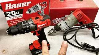 Honest Review Of The Harbor Freight Bauer 1/2” Cordless Hammer Drill / Compared To The Milwaukee?