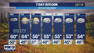 Rain, rain, go away! Chance for showers all week long | FOX 13 Seattle