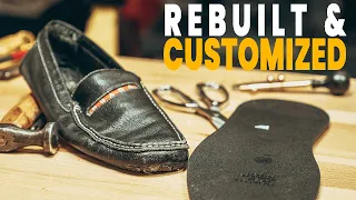 Process of Restoring & Customizing PRADA Shoes