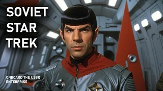 Star Trek as a SOVIET Sci-Fi movie directed by Andrei Tarkovski (ai generated)