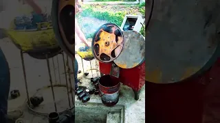Oil filter recycling and dismantling tool- Good tools and machinery make work easy