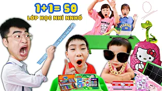 Gấu Đỏ TV - Thử Thách Một Ngày Làm Thầy Giáo Lớp Học Nhí Nhố  - Ai Thông Minh Nhất Với Hà Sam ?