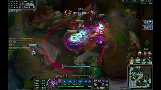 Katarina 1v5 against baron buff