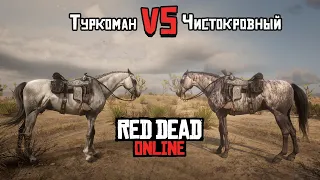 Туркоман или Чистокровная лошадь - ЛУЧШАЯ ЛОШАДЬ в Red Dead Online Red Dead Redemption 2 Лучший конь