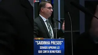 " Saidinhas Presos" Senado aprova lei que corta benefícios. #redeseculo21 #presos #saidinha #senado