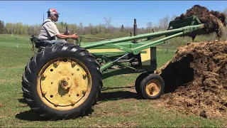 Loading Manure with John Deere 50!