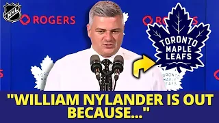 URGENT NEWS! KEEFE TALKS ABOUT WILLIAM NYLANDER'S ABSENCE! SEE WHAT HE SAID! MAPLE LEAFS NEWS