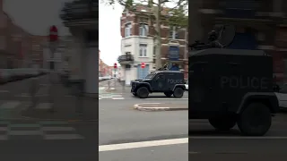 Intervention blindé des unités d’élite RAID pour des émeutes et violences urbaines en plein Lille