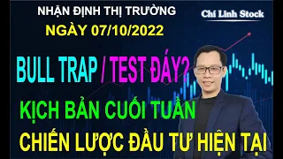 VNINDEX TRẢ ĐIỂM ĐỂ TEST ĐÁY HAY BULL TRAP? KIÊN NHẪN CHỜ TT TẠO ĐÁY | Chứng khoán hôm nay